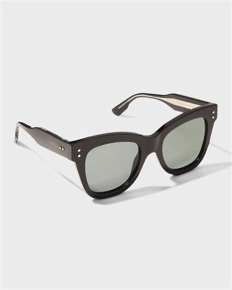 gucci oversized acetate cat-eye sunglasses|best designer cat eye sunglasses.